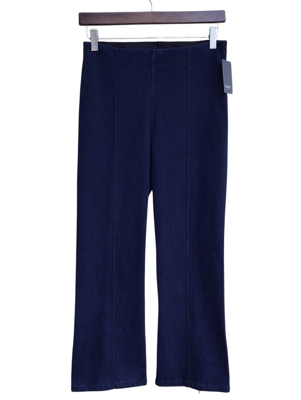 Lysse Lizette Bow Detail Cropped Denim in Dark Indigo NEW